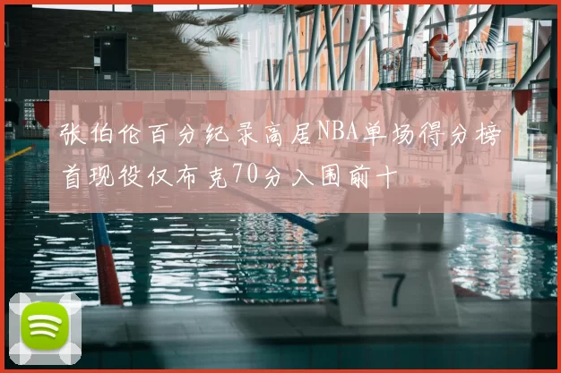 张伯伦百分纪录高居NBA单场得分榜首现役仅布克70分入围前十